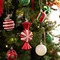 Christmas Ornaments Set, 108Ct Candy Cane Red Green White Shatterproof Christmas Tree Decorations Ball Ornaments Bulk, Decorative Hanging Ornaments for Xmas Trees Holiday Party Decor